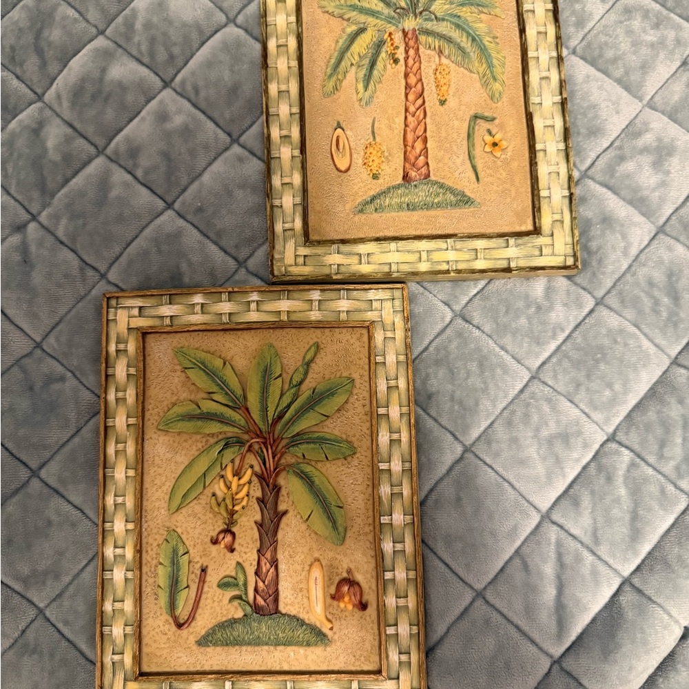 Tropical Palm Tree Wall Art Set